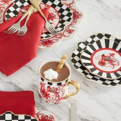 Cardinal Toile Bread  Butter Plate