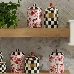 Cardinal Toile Canister