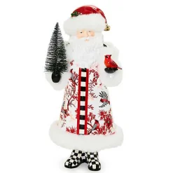 Cardinal Toile Santa with Cardinal
