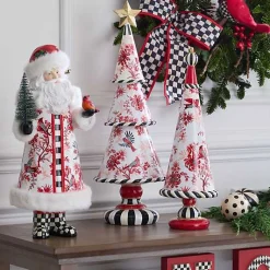 Cardinal Toile Santa with Cardinal