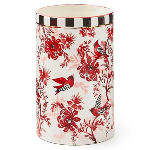 Cardinal Toile Short Vase