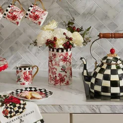 Cardinal Toile Short Vase