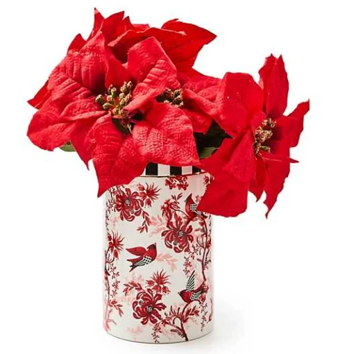 Cardinal Toile Short Vase