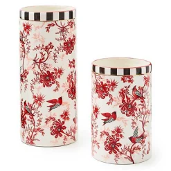 Cardinal Toile Short Vase