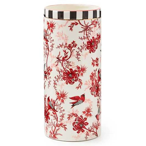Cardinal Toile Tall Vase