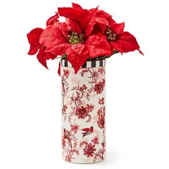 Cardinal Toile Tall Vase