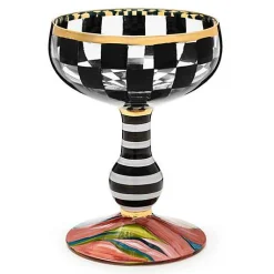 Carnival Black Coupe Glass