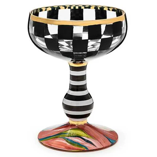 Carnival Black Coupe Glass