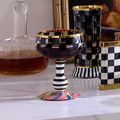 Carnival Black Coupe Glass