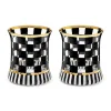 Carnival Black Tumbler Glass, Set of 2