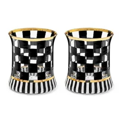 Carnival Black Tumbler Glass, Set of 2