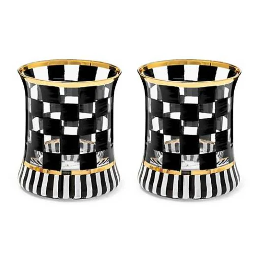 Carnival Black Tumbler Glass, Set of 2