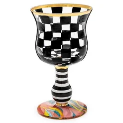Carnival Black Wine Glass