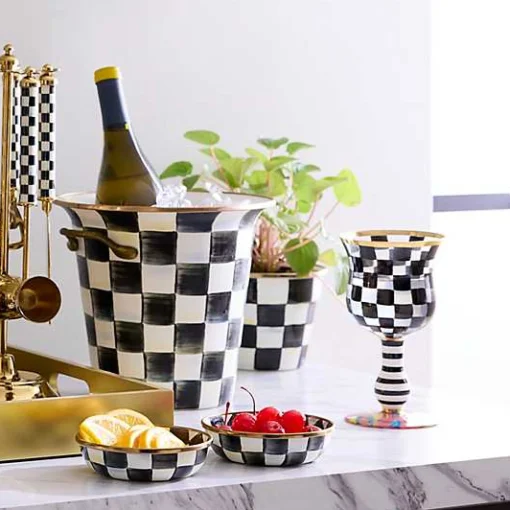 Carnival Black Wine Glass