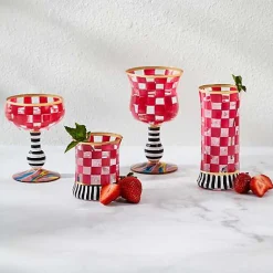 Carnival Fuchsia Coupe Glass