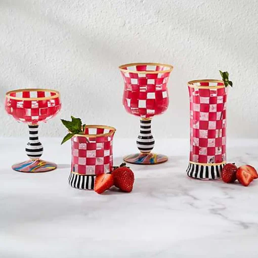 Carnival Fuchsia Highball Glass, Set of 2