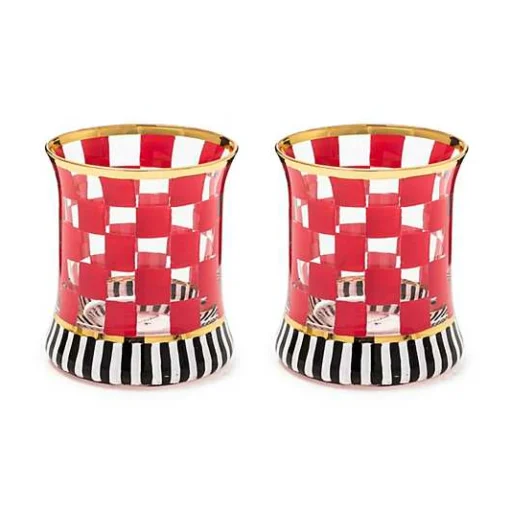 Carnival Fuchsia Tumbler Glass, Set of 2