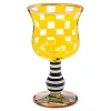 Carnival Yellow Wine Glass