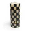 Check 6 Black Pillar Candle