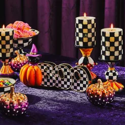 Check 4 Black Pillar Candle