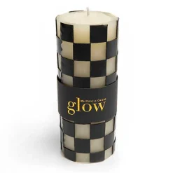 Check 6 Black Pillar Candle