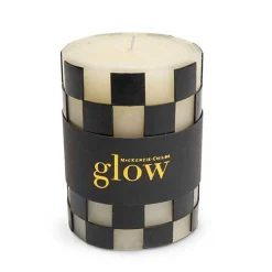 Check 4 Black Pillar Candle