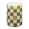 Check Grey 4 Pillar Candle