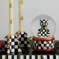 Check Tree Candle Holders, Set of 2