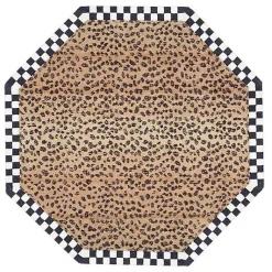 Cheetah 6' Octagon Rug