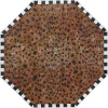 Cheetah 6' Octagon Washable Rug
