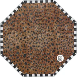 Cheetah 6' Octagon Washable Rug