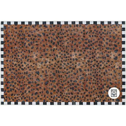 Cheetah 5' x 7'6 Washable Rug