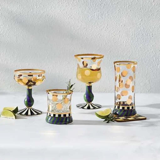 Cirque Purple  Green Tumbler Glass, Set of 2
