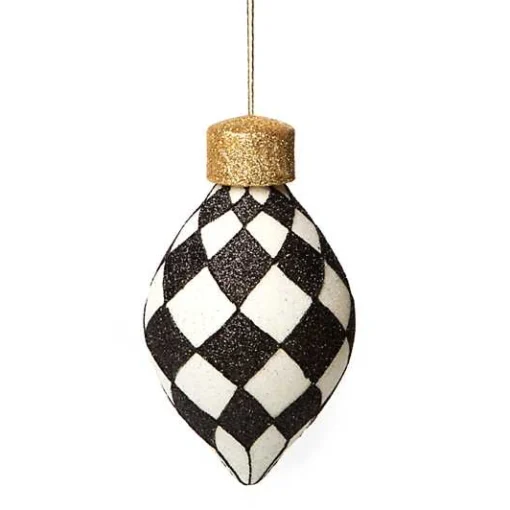 Classic Courtly Glass Ornaments, Set of 4