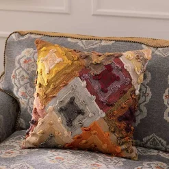 Cobblestone Diamond Throw Pillow