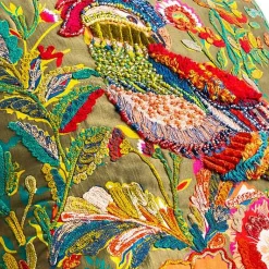 Cockatiel Chartreuse Throw Pillow
