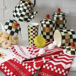 Cookie Jar with Courtly Check Lid