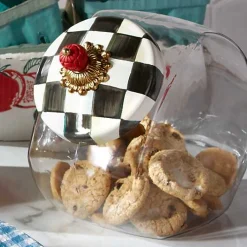 Cookie Jar with Courtly Check Lid