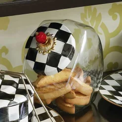 Cookie Jar with Courtly Check Lid