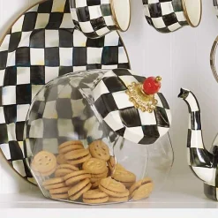 Cookie Jar with Courtly Check Lid