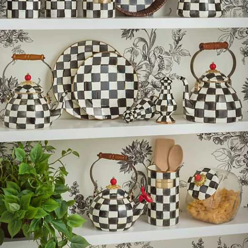 Cookie Jar with Courtly Check Lid