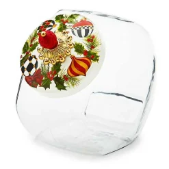 Cookie Jar with Deck the Halls Lid