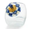 Cookie Jar with Royal Check Lid