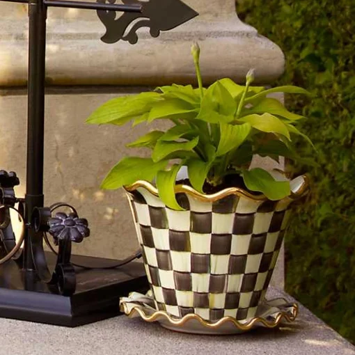 Courtly Check 8 Ceramic Garden Pot