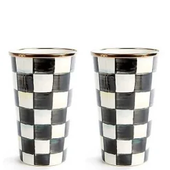 Courtly Check 20 oz. Tumblers, Set of 2