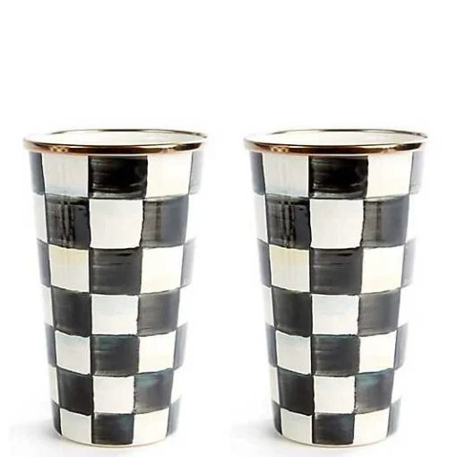 Courtly Check 20 oz. Tumblers, Set of 2