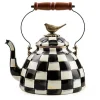 Courtly Check 3 Quart Tea Kettle with Bird