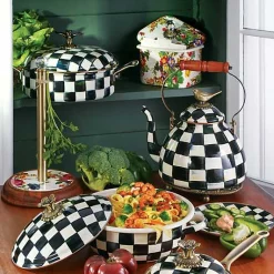 Courtly Check 3 Quart Tea Kettle with Bird