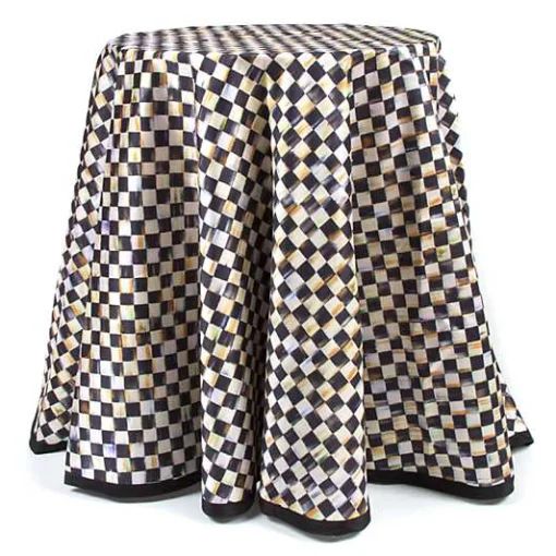 Courtly Check 90 Round Tablecloth