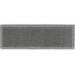 Courtly Check 2'6 x 9' Grey Sisal Runner Rug